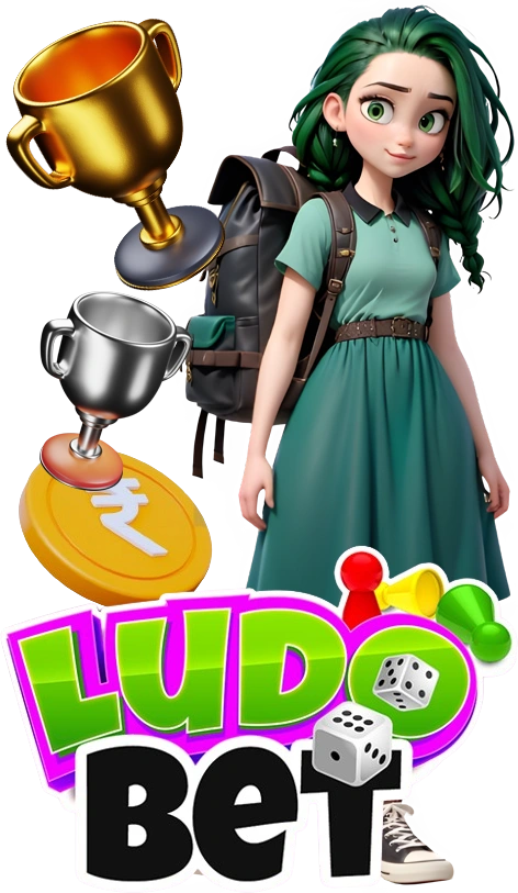 ludobet Female 3D Model for Jackpot Hero Section