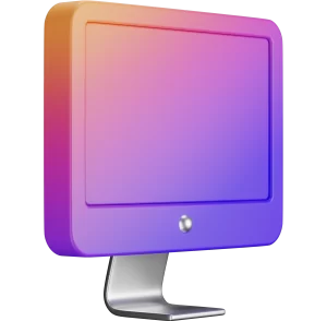 3D Computer Gradient Icon