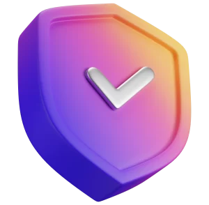 3D Shield Gradient Icon