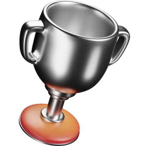 ludobet 3d silver trophy icon